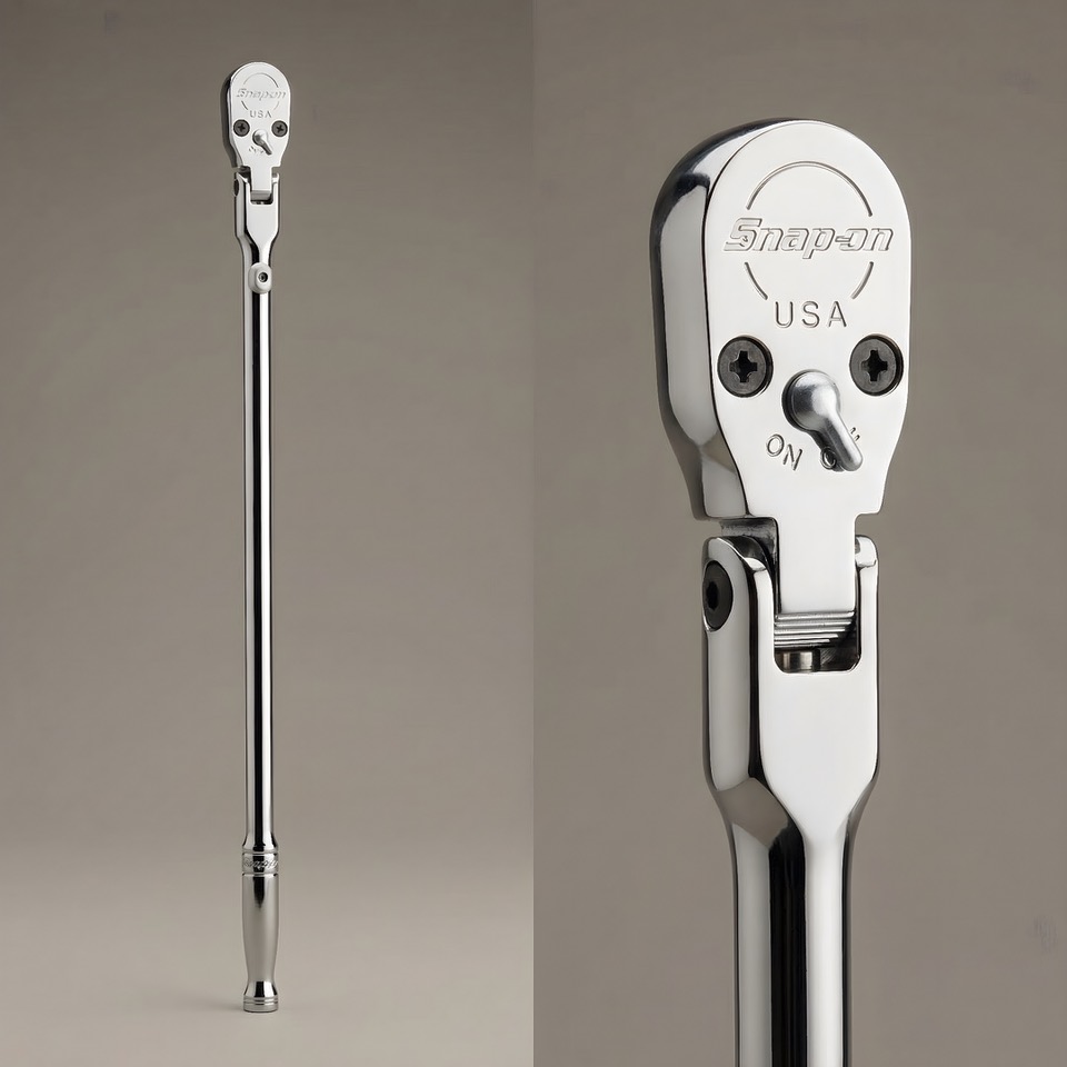 Snap-on SLX80A 1/2" Ratsche mit langem Griff und flexiblem Kopf