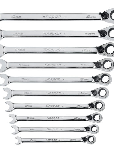 Snap-on Flank Drive® Ratschen-/Speed-Maul-Ringschlüssel-Set 10-teilig, 10–19 mm